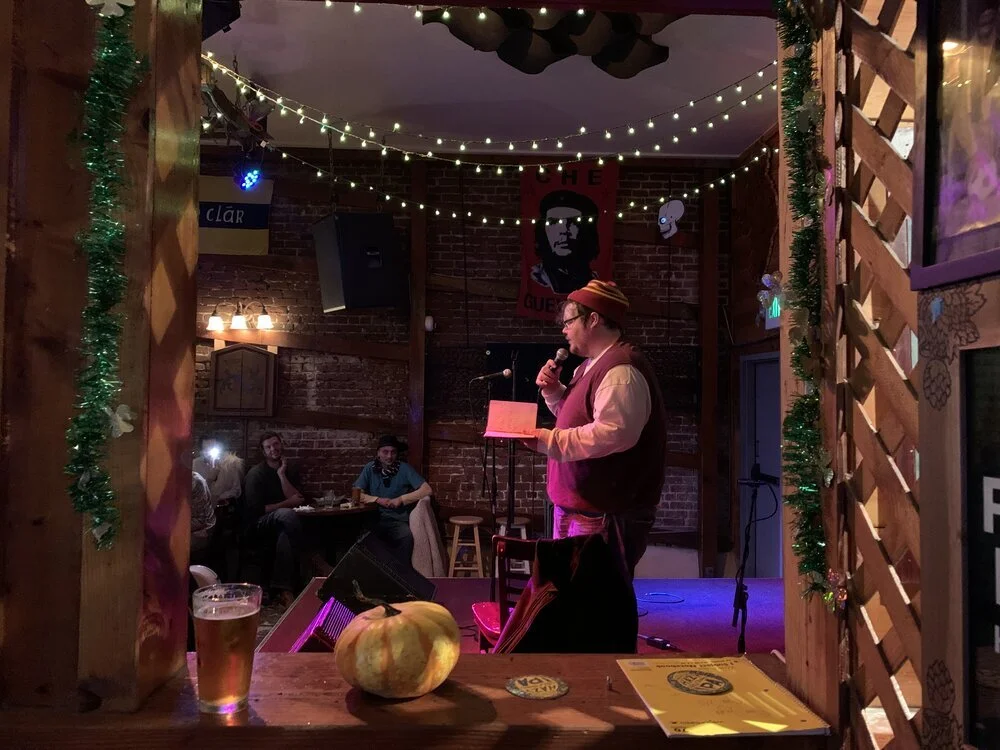 Open mic performer at Starry Plough