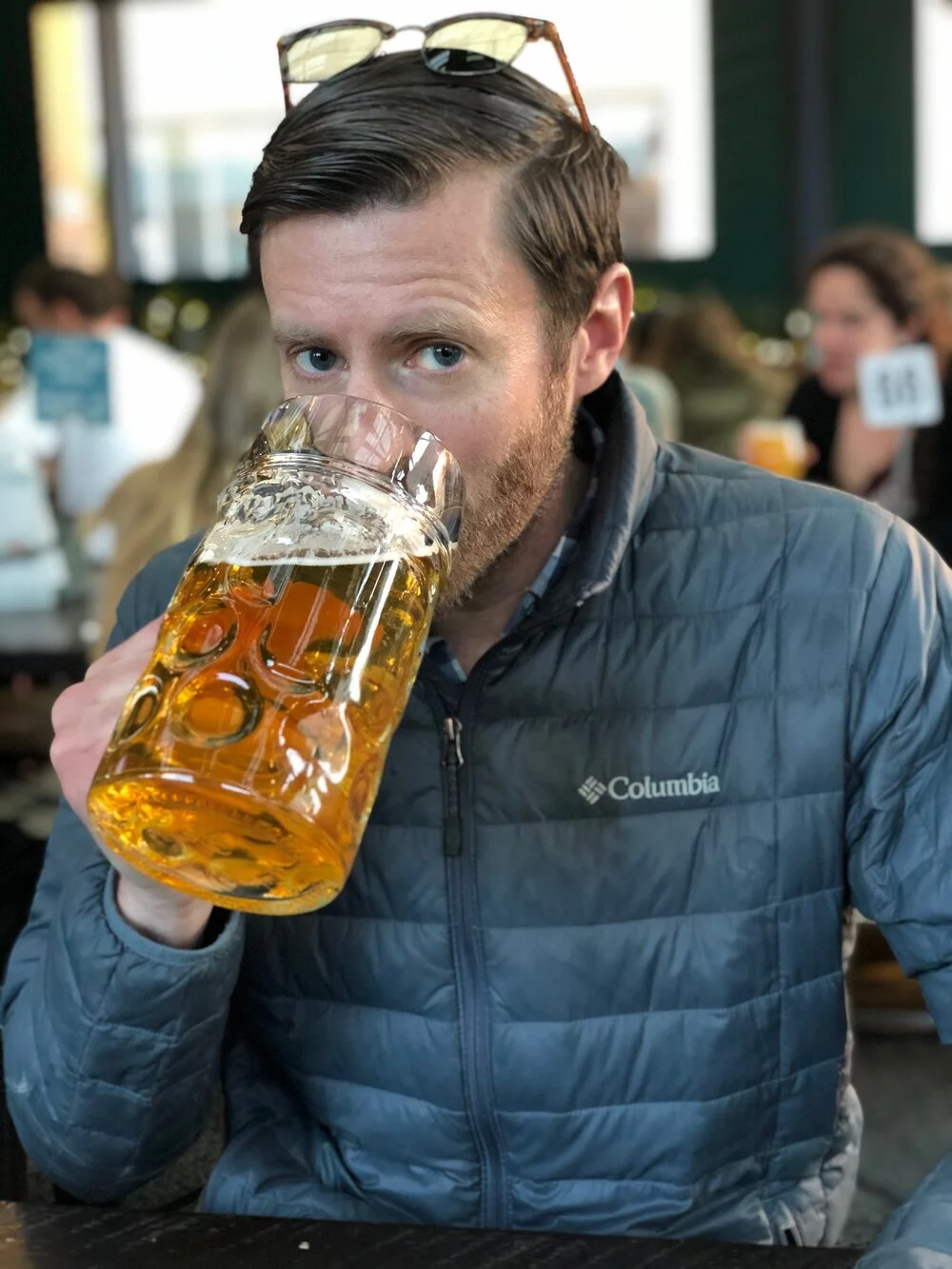 Enjoying a drink in Nashville