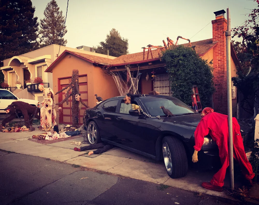 Creative Halloween decorated house